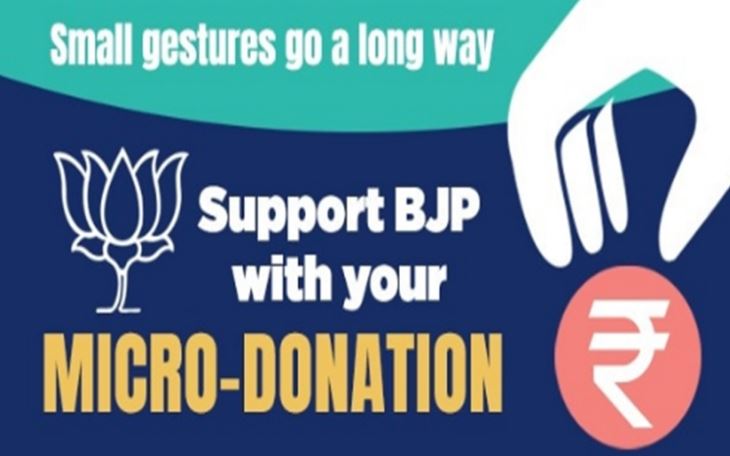 Micro Donation On BJP Foundation Day
